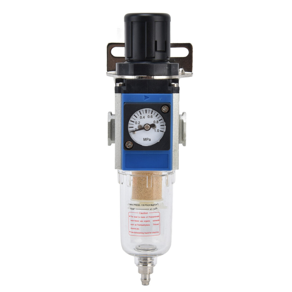 Air Compressor Filter With Gauge, 10Cc Cup, Self Locking Pressure Regulator 9431390475962