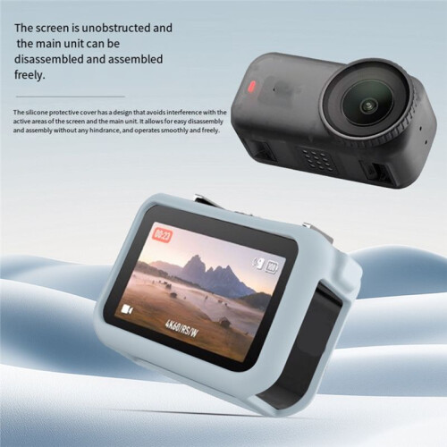 For  OSMO  Protective Case Anti-Scratch Screen Security Protection Soft Cover Action Camera Accessories Gray 1