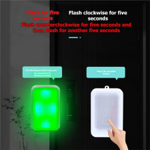 Wireless Doorbell with 12-Light Flashing Elderly Deaf Mute Service Call Device Long Range Door Bell Chime EU Plug
