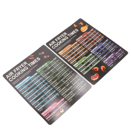 Magnetic Fryer Cooking Times Cheat Sheet 2