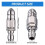 Bocal de Limpeza e Desentupimento, Bocal Turbo de Pressão, Ferramenta de Limpeza de Esgoto Bocal de Alta Pressão Conector Rápido de 1/4 Polegadas 7