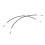 2Pcs Black Nylon Cello Tail Rope Replacement Set for Instrument Accessory 8