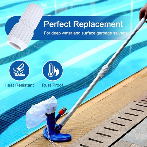 Pool Telescoping Pole Cam Lock Replacement 2pc & Pole Grip Handle Replacement 2pc for Telescopic Swimming Pool Poles 2