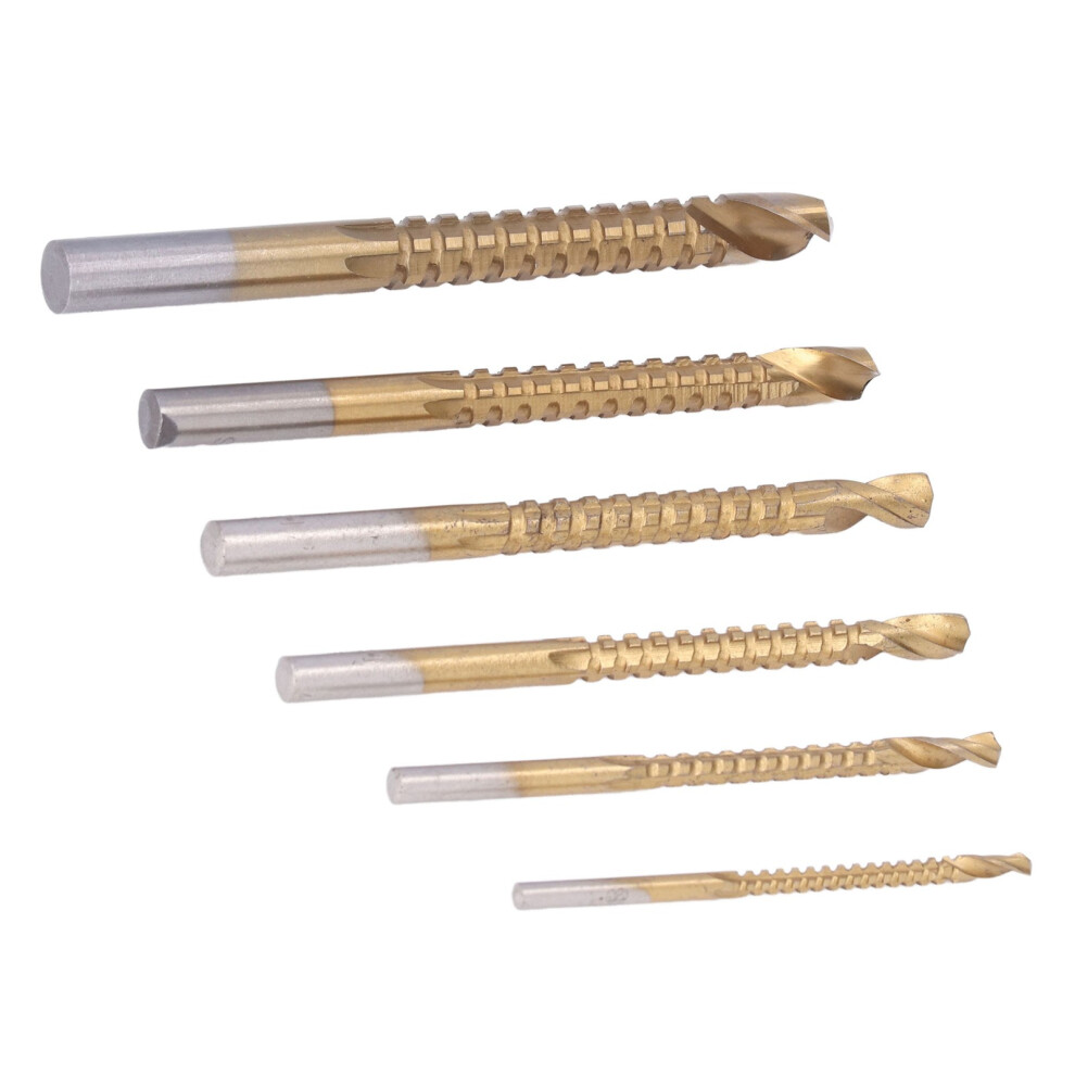 Woodworking Serrated Drill Bit 6pc HSS Set