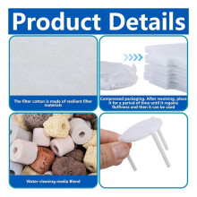 17 Pcs Pond Waterfall Spillway Filter Media, 8 Inch Waterfall Box Filter Pad, Reusable Pond Filter Replacement Mat