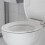 Round White Polypropylene Toilet  Cover with Slow Close Hinge and Easy Installation 2