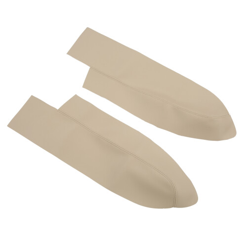 Pair Front Door Armrest Cover for CRV 2007-2011 Beige Microfiber Leather 2
