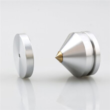 24 Set Speaker Stand Feet Foot Pad Aluminium Alloy Metal Spikes Cone Floor Foot Nail Silver