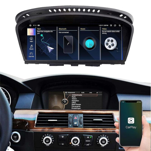 8.8inch Wireless CarPlay Android Auto Car Multimedia for  3 5 Series E60 E61 E90 E92 Navigation Car Stereo CIC System 2