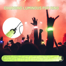 USB Rechargeable LED Bracelet, 35x4cm Night Safety Armband, 110mA