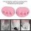 2pcs Large Toe Separators, 30 Meniscus, Pink, 11x10x6cm 12