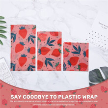 1Set Reusable Beeswax Cloth Wrap Food Fresh Bag Lid Jungle Party Bees Wax Wrap for Sandwich Cheese