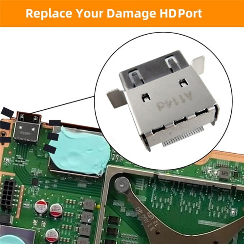 5Pcs -Compatible Port Replacement for  Series X Console Socket Interface Connector