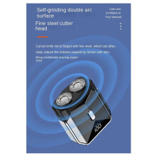 Novo Barbeador Elétrico Mecha Recarregável Display Digital LED Portátil Barbeador Aparador de Barba Barbeador Sem Fio