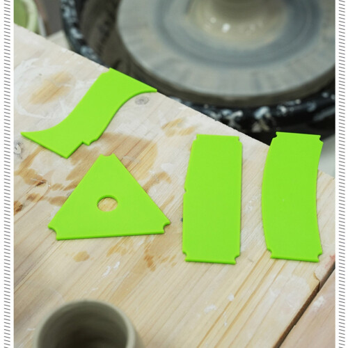 14 Pcs Pottery Art Plastic Scraper Cutter Multi-Spec DIY Ceramic Texture Auxiliary Clay Trimming Sculpture Shaping Tools 1