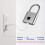 Rechargeable Smart Fingerprint Padlock, IP56, 20 Prints, Micro USB 5
