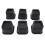 Schwarze Gummimöbelfüße (4 x 6er-Pack) 8