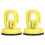 2pcs Yellow Suction Cup Puller Set, 5.6x5.6cm Mobile & Tile Disassembly Tool 2