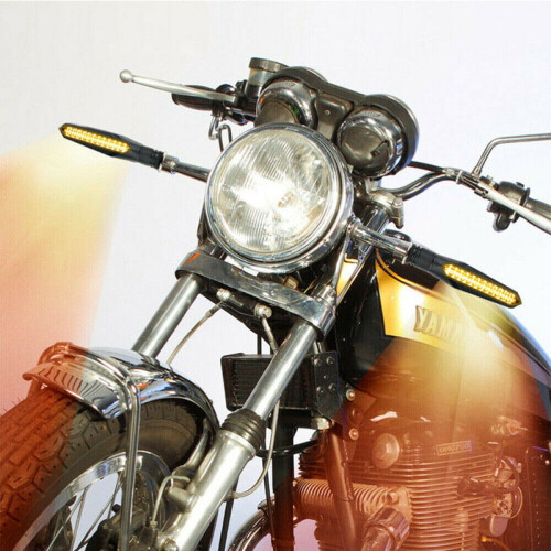 4 Stück LED-Motorrad-Mini-Blinker, 12 LED-Sequenzielles Fahrlicht 2