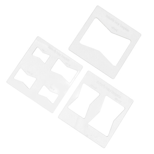 Set șabloane încrustații fluture acrilice 15x15cm 7 dimensiuni 2