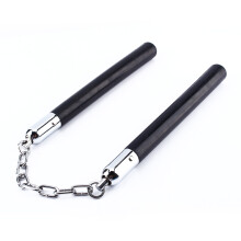 Flexible Rubber Safety Nunchucks for Adults with Steel Chain