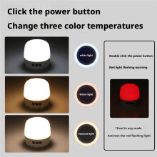 3200mAh Emergency Light Outdoor Camping Light Rechargeable LED Light Bulb Lantern Hiking Flashlight