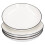 4pcs Black Line Ceramic Dinner Plates, 8in Round Salad & Steakware 2