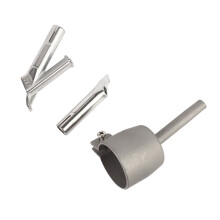 3Pcs Heat-Resistant Metal Welding Nozzles for PVC Plastics, Silver