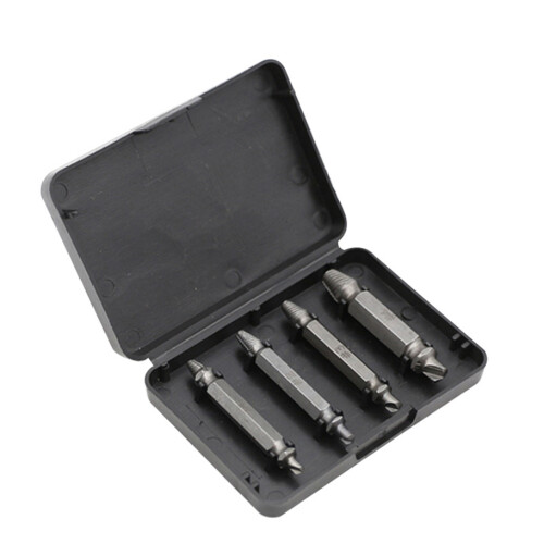 4Pcs Damaged Screw Bolt Extractor Set – Hard Steel, 4 Sizes 2