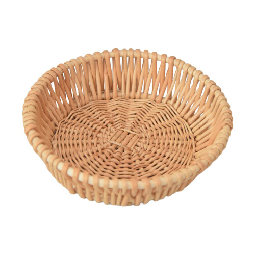 (Bun Basket 25cm) Wicker Fruit Basket - Natural Home Decor 2