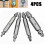 4Pcs Heavy Duty Screw Extractor Set for Broken & Stripped Screws 8