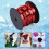 DIY 100 Yards 6mm Red Shiny Flat Round Sequin Sewing String Line 7