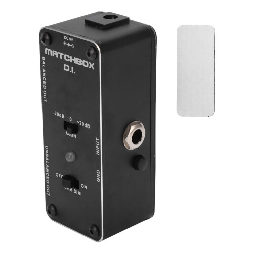 Black DI-Effektpedal für Gitarre/Bass, Multifunktionales Audio-Interface 1
