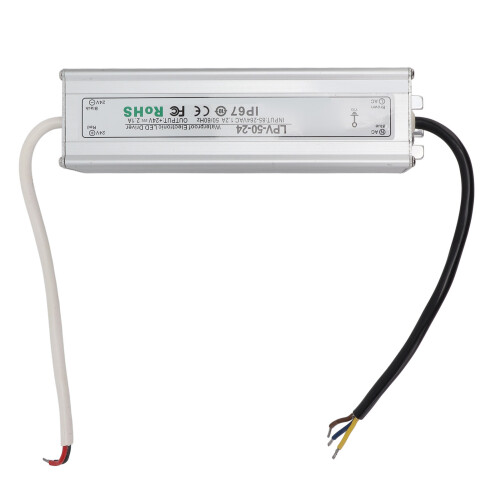 Μετασχηματιστής οδήγησης LED 24V 85-264V IP67 Περίβλημα αλουμινίου 1
