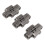 3Pack Mini Lock Hinge Zinc Alloy43mm x26mm 3
