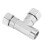 304Stainless Steel3-Way Tee Fitting G1/2 2