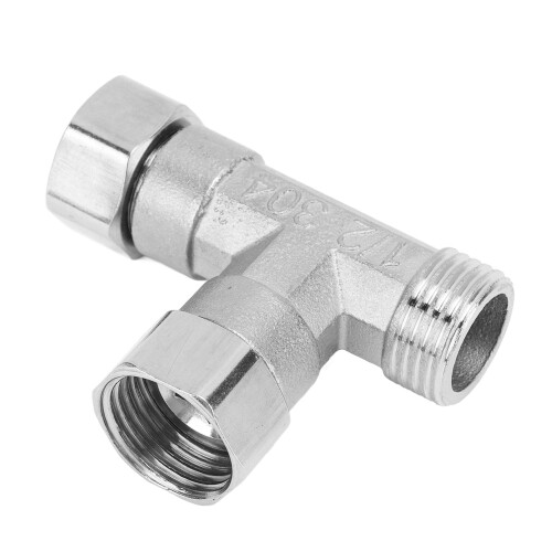 304Stainless Steel3-Way Tee Pipe Fitting G1/2 2