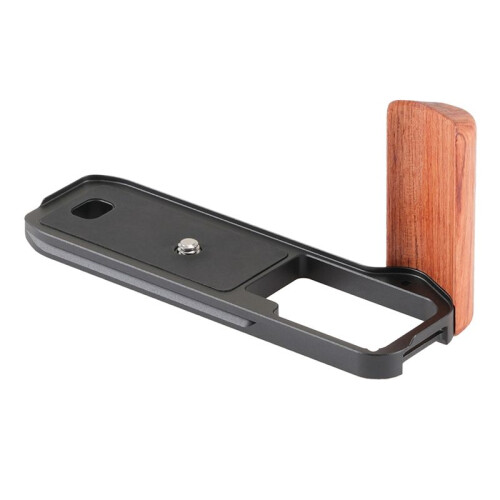 JLWIN for  GFX 100RF Camera Vertical Wooden Quick Release L Plate Holder Hand Grip Camera Tripod Quick Release 1