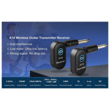 A14 Draadloze Transmissie Gitaar Bas Elektrisch Blaaspijp 2.4 Ontvanger Zender 6.35 Transceiver Transmissiesysteem