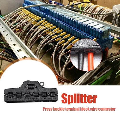 4pcs 6  Push-in Fast Quick Wire Connector Distribution Wiring Cable Splitter for LED Lighting Terminal Block 2