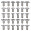 30pcs M10 A2 Stainless Steel Countersunk Hex Bolts, 10mm Thread 2