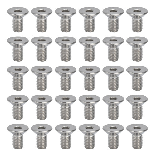 30pcs M10 A2 Stainless Steel Countersunk Hex Bolts, 10mm Thread 1