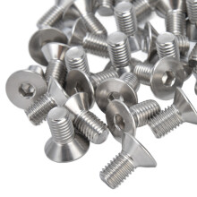 30pcs M10 A2 Stainless Steel Countersunk Hex Bolts, 10mm Thread