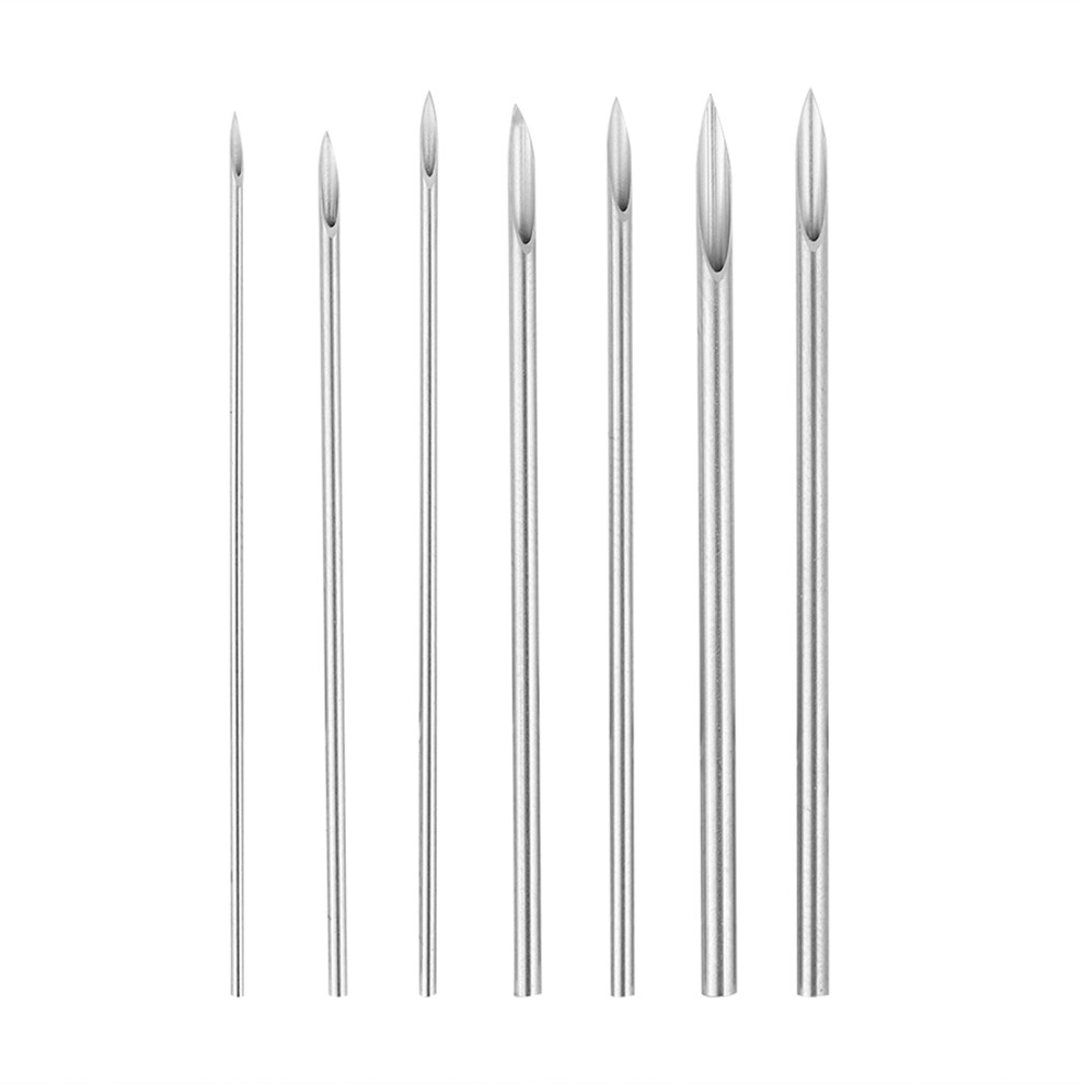 4Pcs Professional Body Piercing Kit with Needles, Pliers, Rings