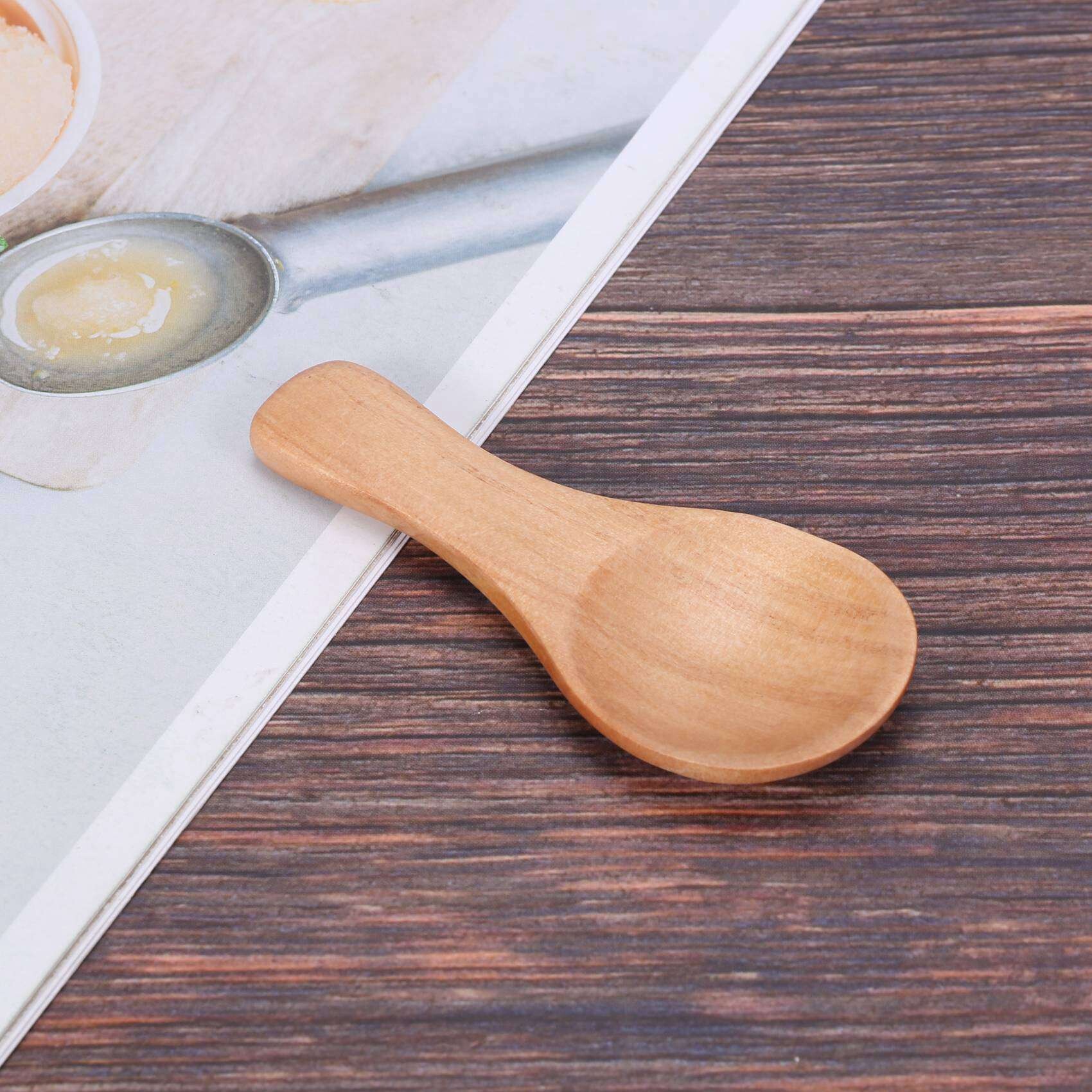 Codomens Short Handle 100 Packets of Small Wooden Spoon, Perfect for Small Jars ...