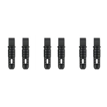 6x Pedane Pedane Passeggero Posteriori per YZF R3 R25 XSR 700 900 YZF-R15 TMAX 560 500 530 DX SX XJ6 (Nero)