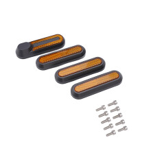 4 Reflective Scooter Hub Covers for Xiaomi