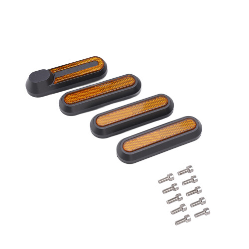 4 Reflective Scooter Hub Covers for Xiaomi