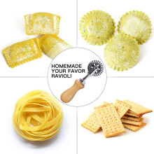 5X Pastry Wheel Cutter - Pasta Cutter Wheel - Ravioli Crimper Cutter Wheel Dough Cutter for Kitchen Pasta Accessories