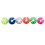 324Pcs Bicycle Round Decorative Colored Beads Spokes Decorations Plastic Cilp Spoke Beads 8